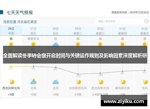 全面解读冬季转会窗开启时间与关键运作规则及影响因素深度解析研